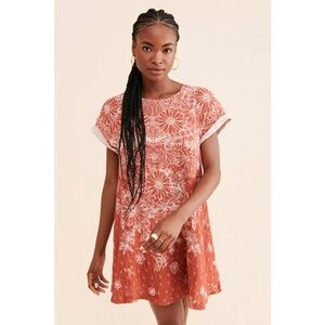 Free People Floral Rust dress! Size medium!